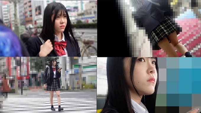 痴漢電車#047 白濁液で汚される清楚系JK ※サンプル動画あり