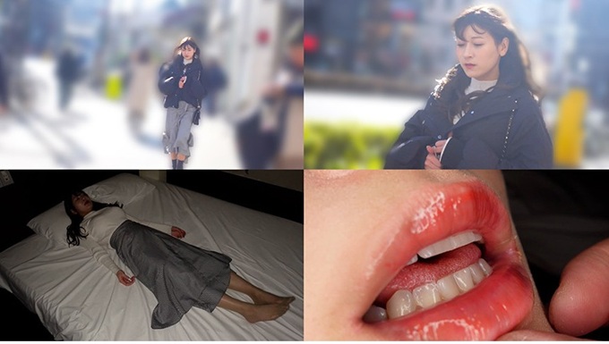 色白美人の後を付け眠らせて脱がせると巨乳!興奮しすぎて無許可中出し